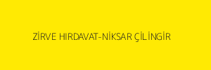 ZİRVE HIRDAVAT-NİKSAR ÇİLİNGİR